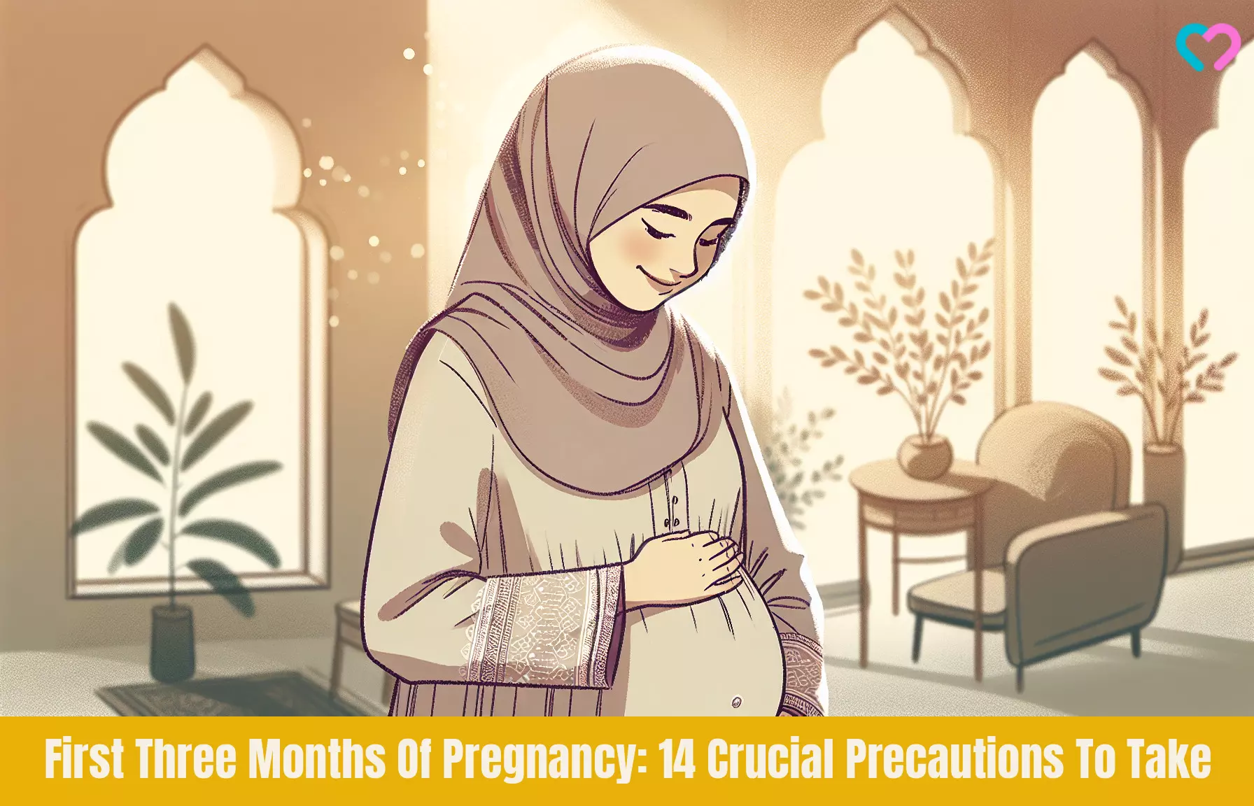 1st trimester of pregnancy precautions_illustration