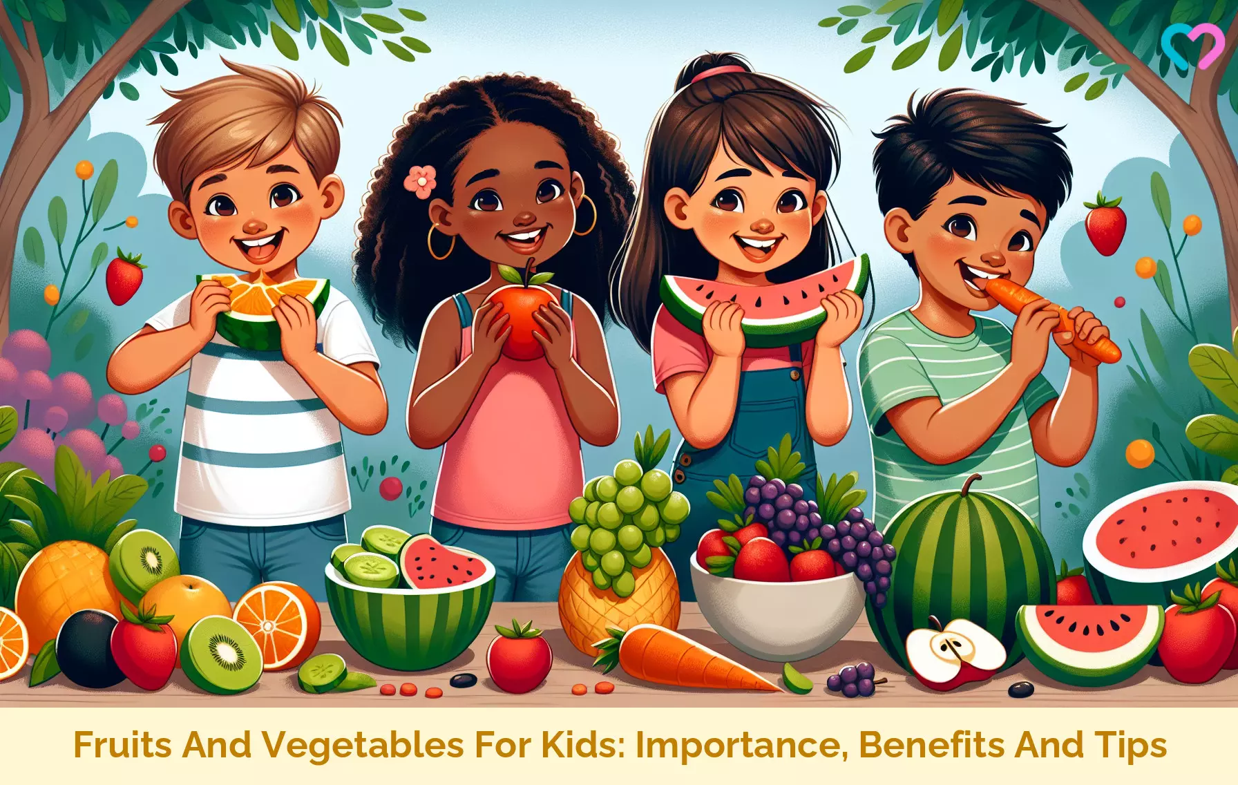 Fruits And Vegetables For Kids_illustration