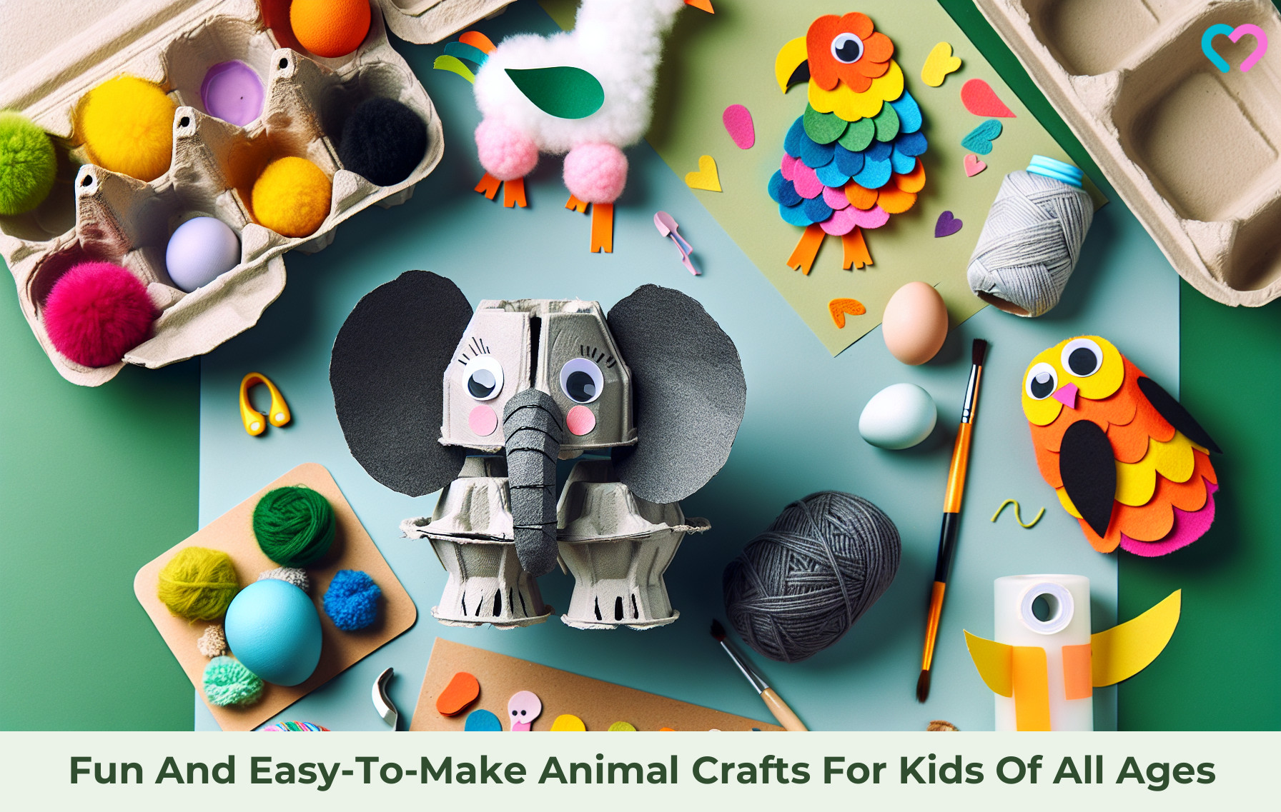 animal crafts for kids_illustration