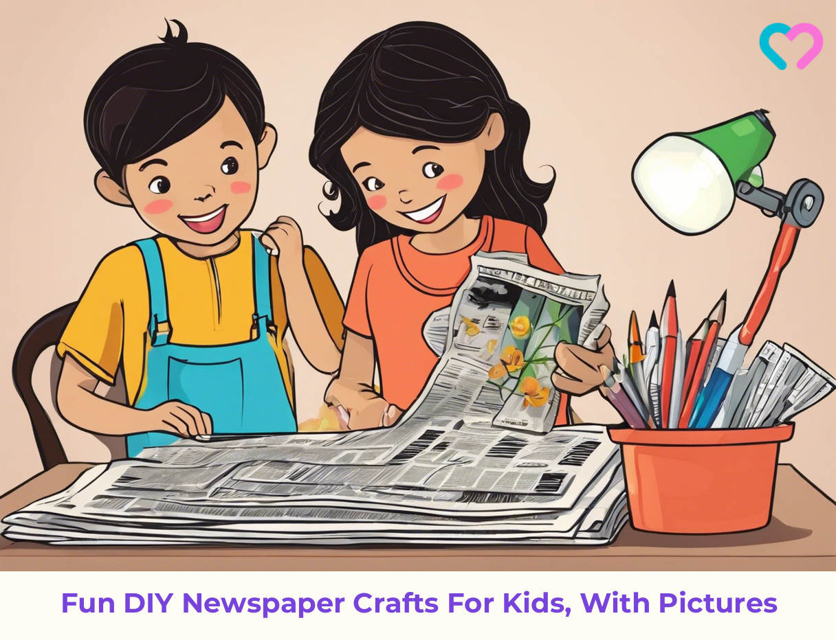 Newspaper Crafts For Kids_illustration