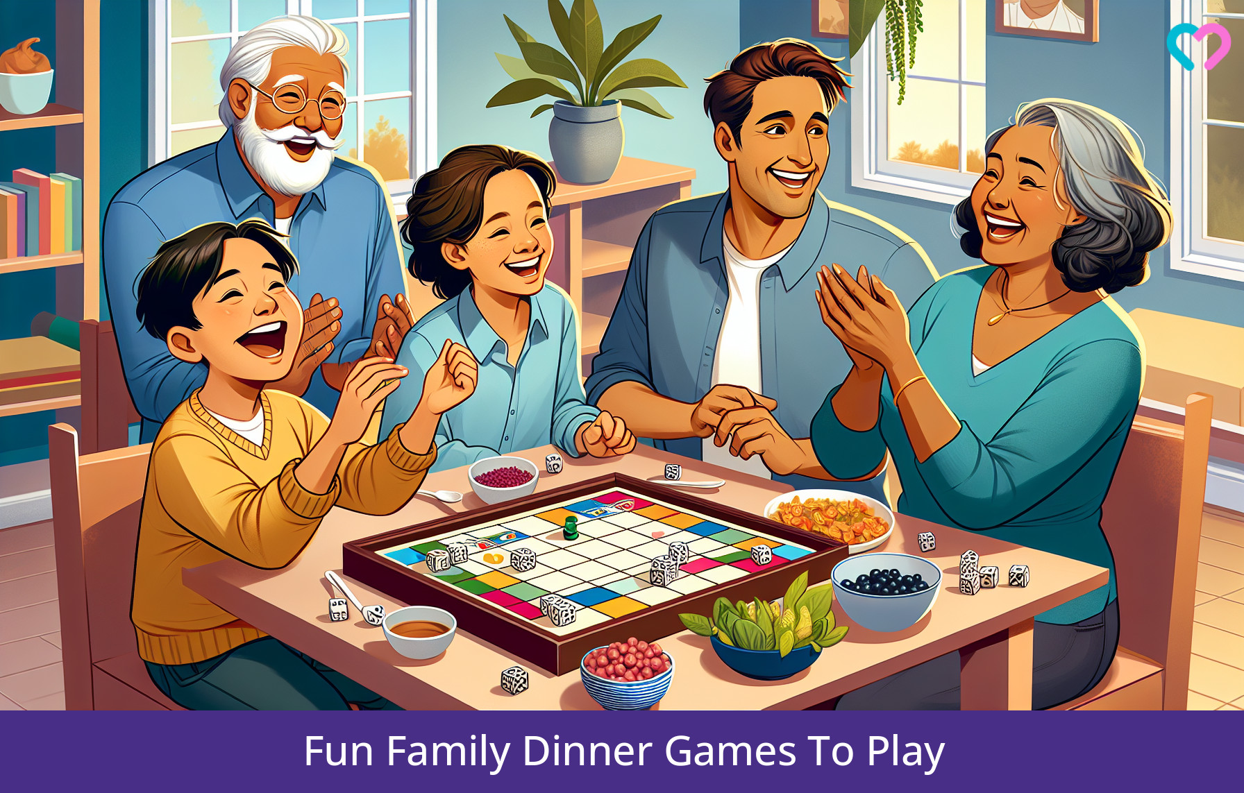 family dinner games_illustration