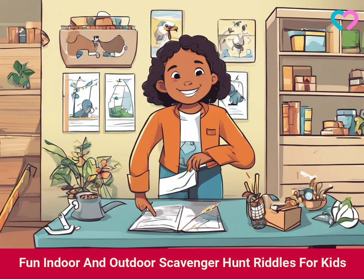 Scavenger Hunt Riddles for kids_illustration