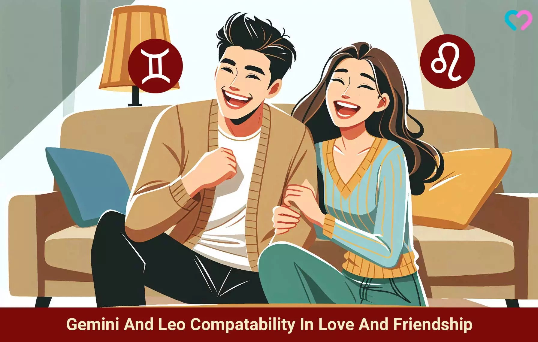 gemini and leo compatibility_illustration