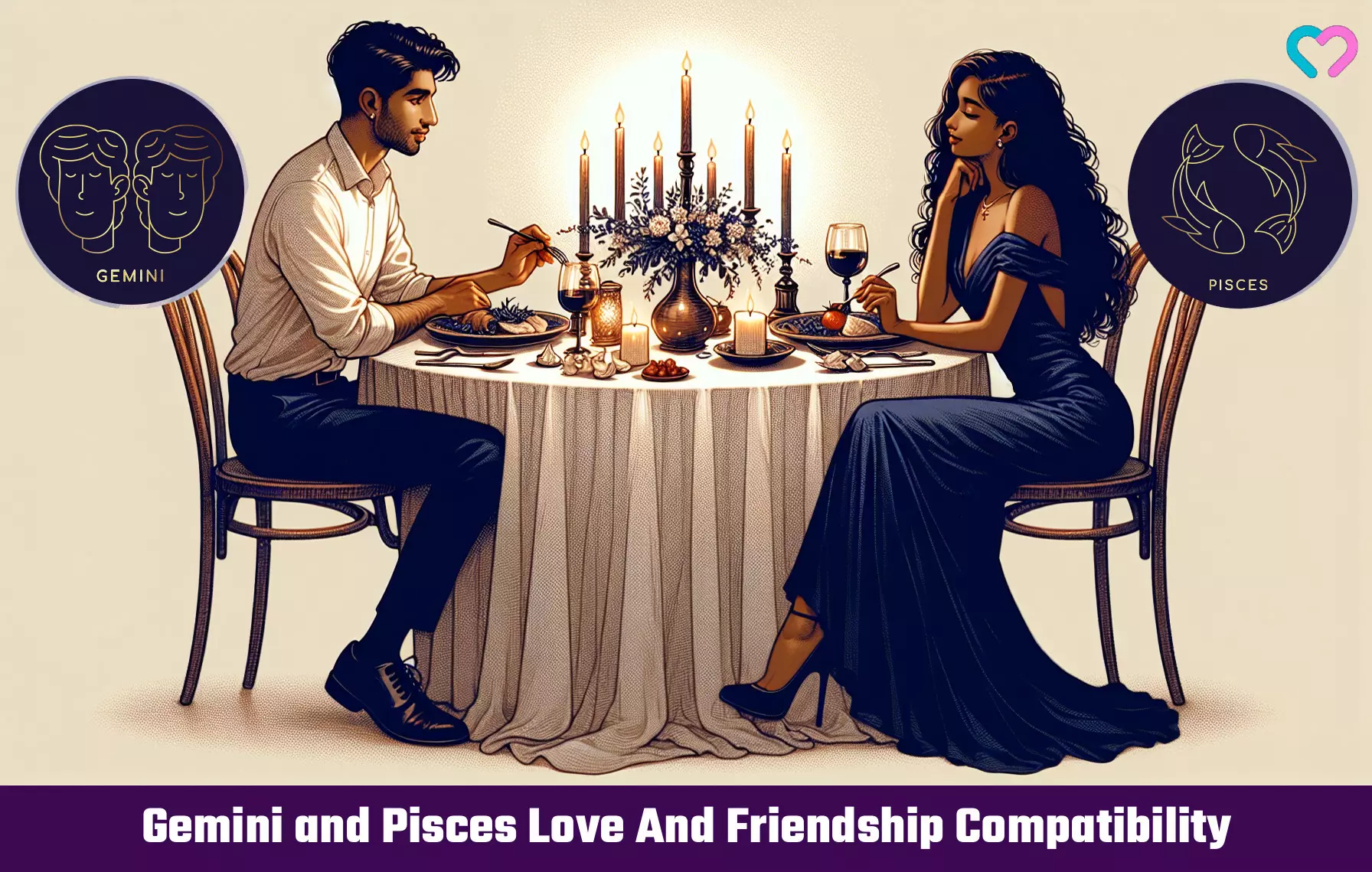 gemini and pisces compatibility_illustration