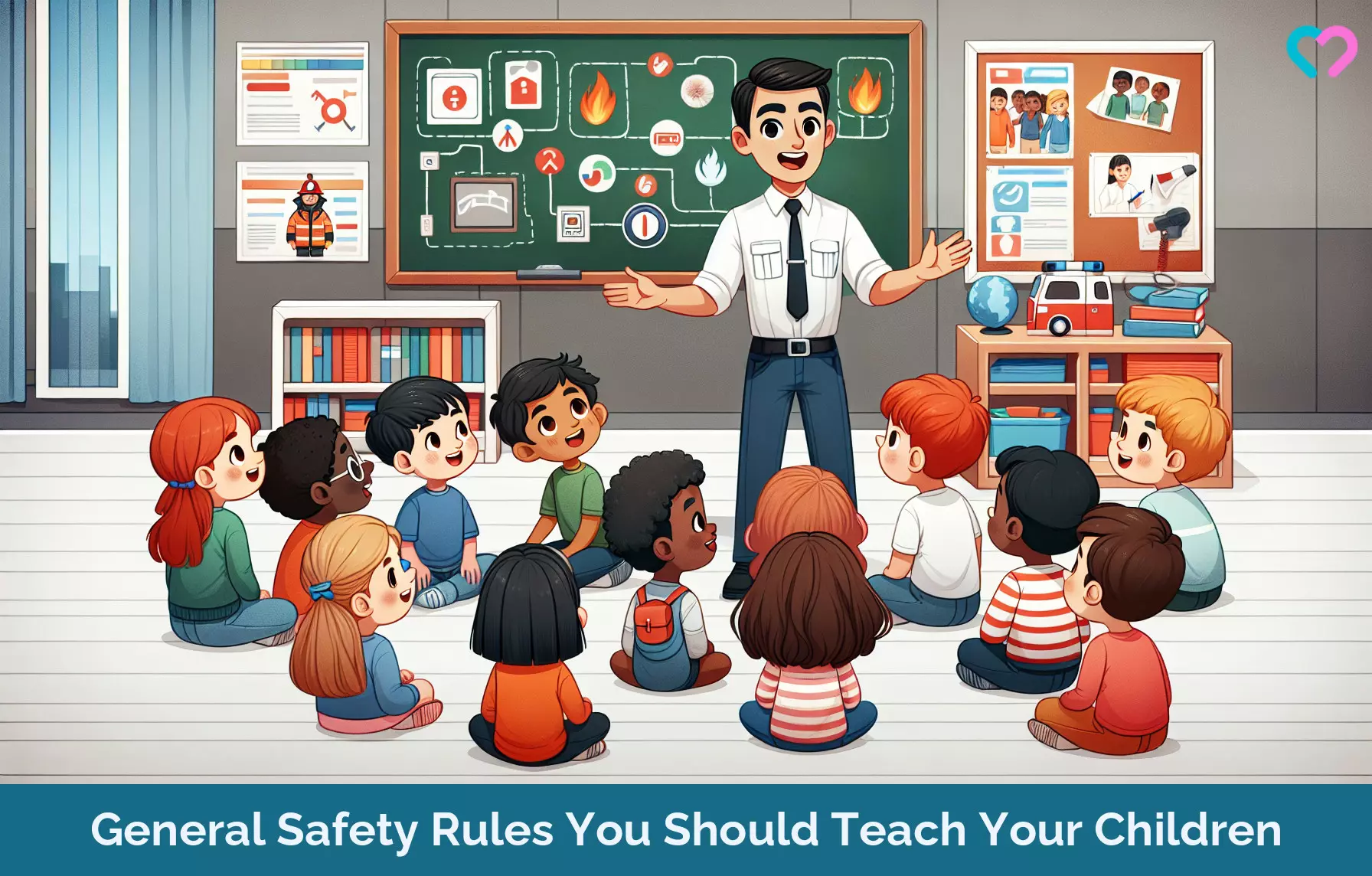 safety rules for children_illustration