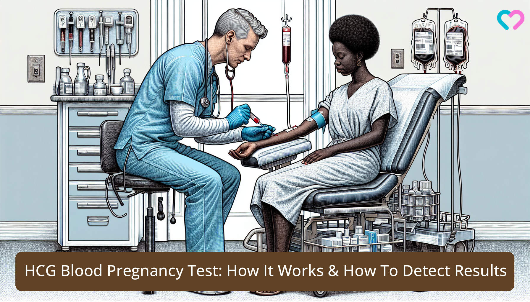 HCG Blood Pregnancy Test_illustration