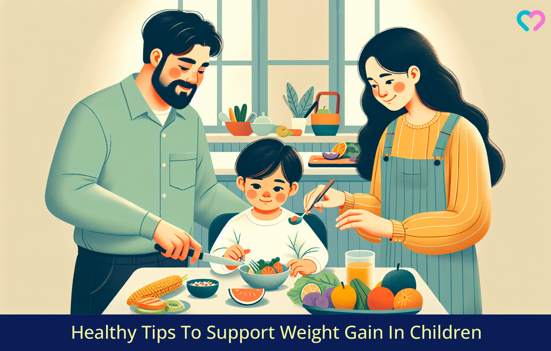 weight gain in kids_illustration