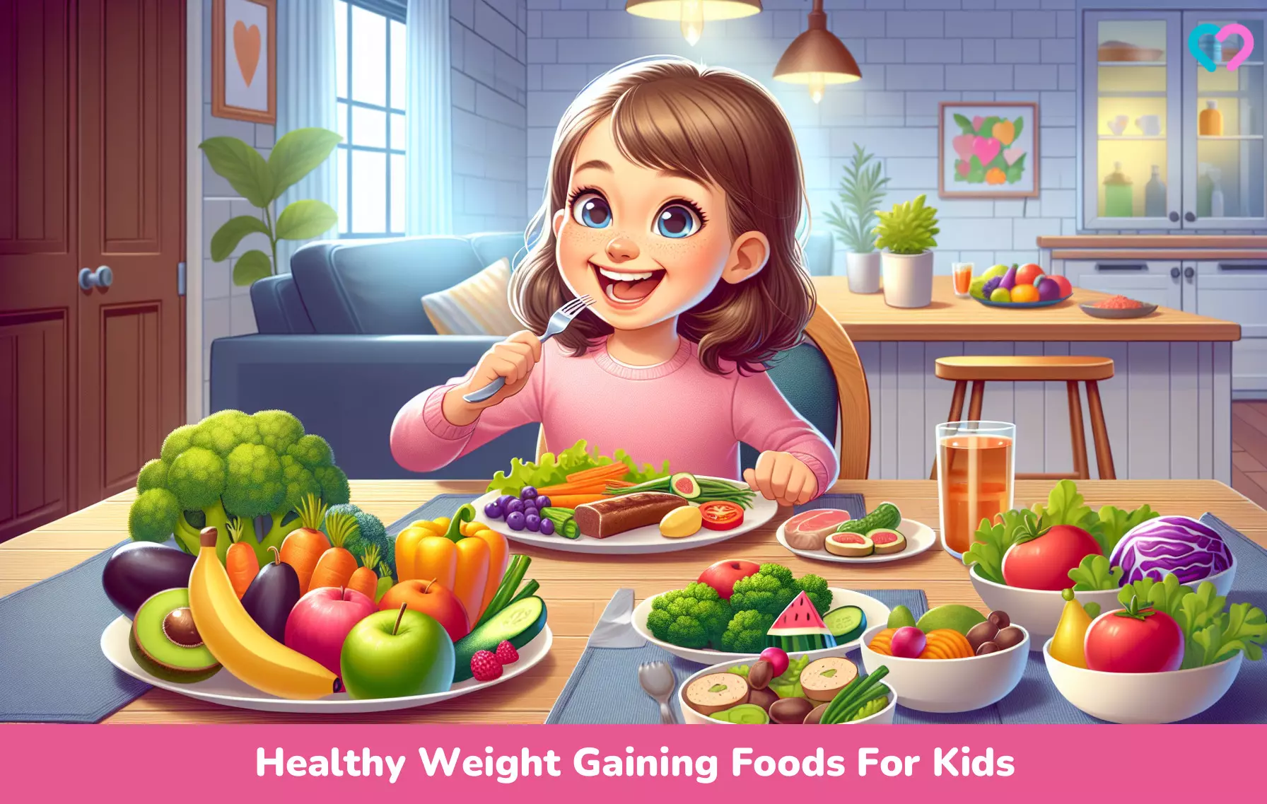 weight gain foods for kids_illustration
