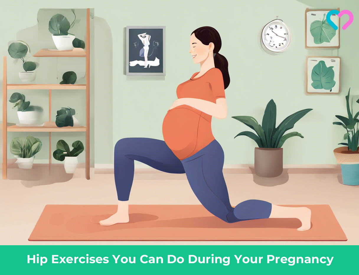 Hip Exercises during pregnancy_illustration