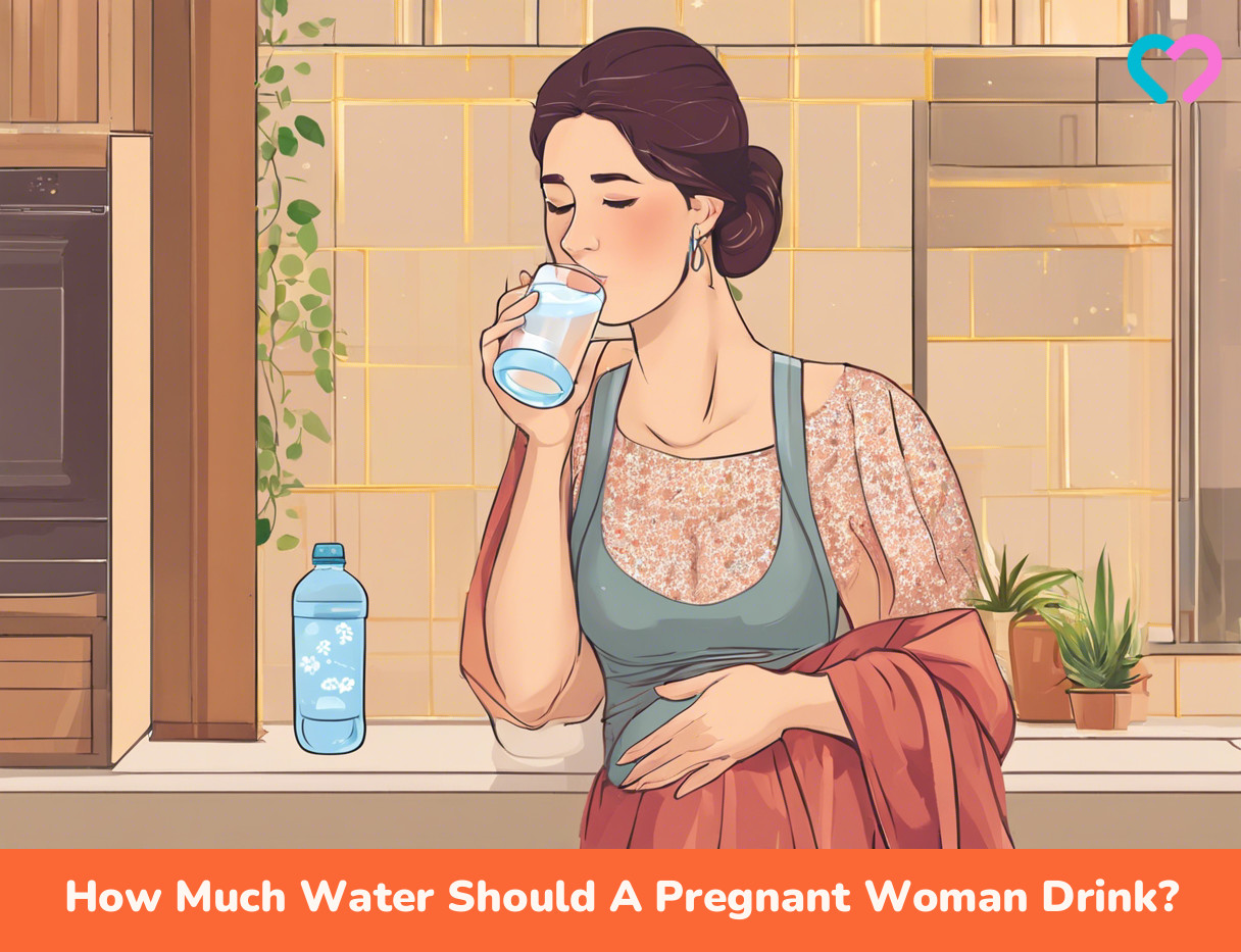 How much water should a pregnant woman drink_illustration