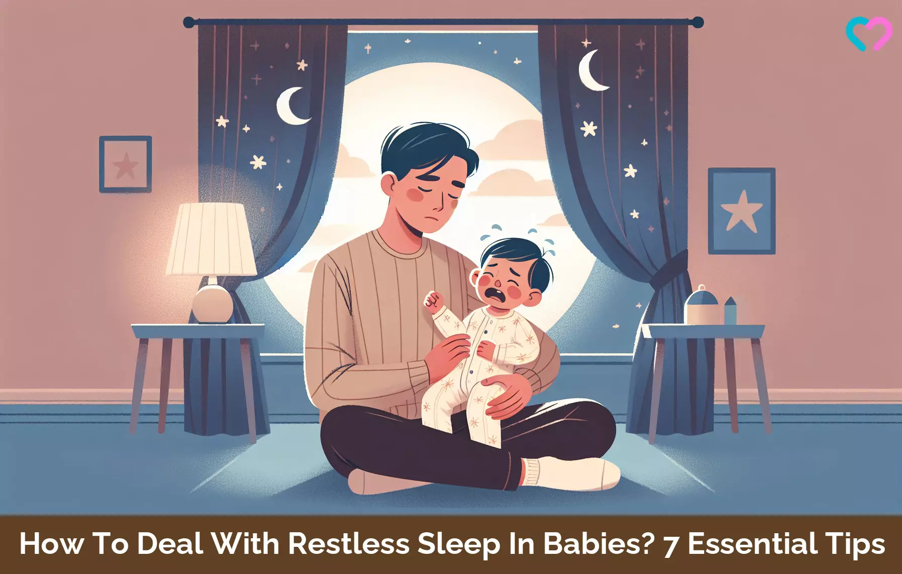 Restless sleep in babies_illustration