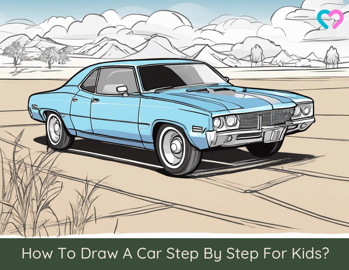 Draw A Car Step By Step For Kids_illustration