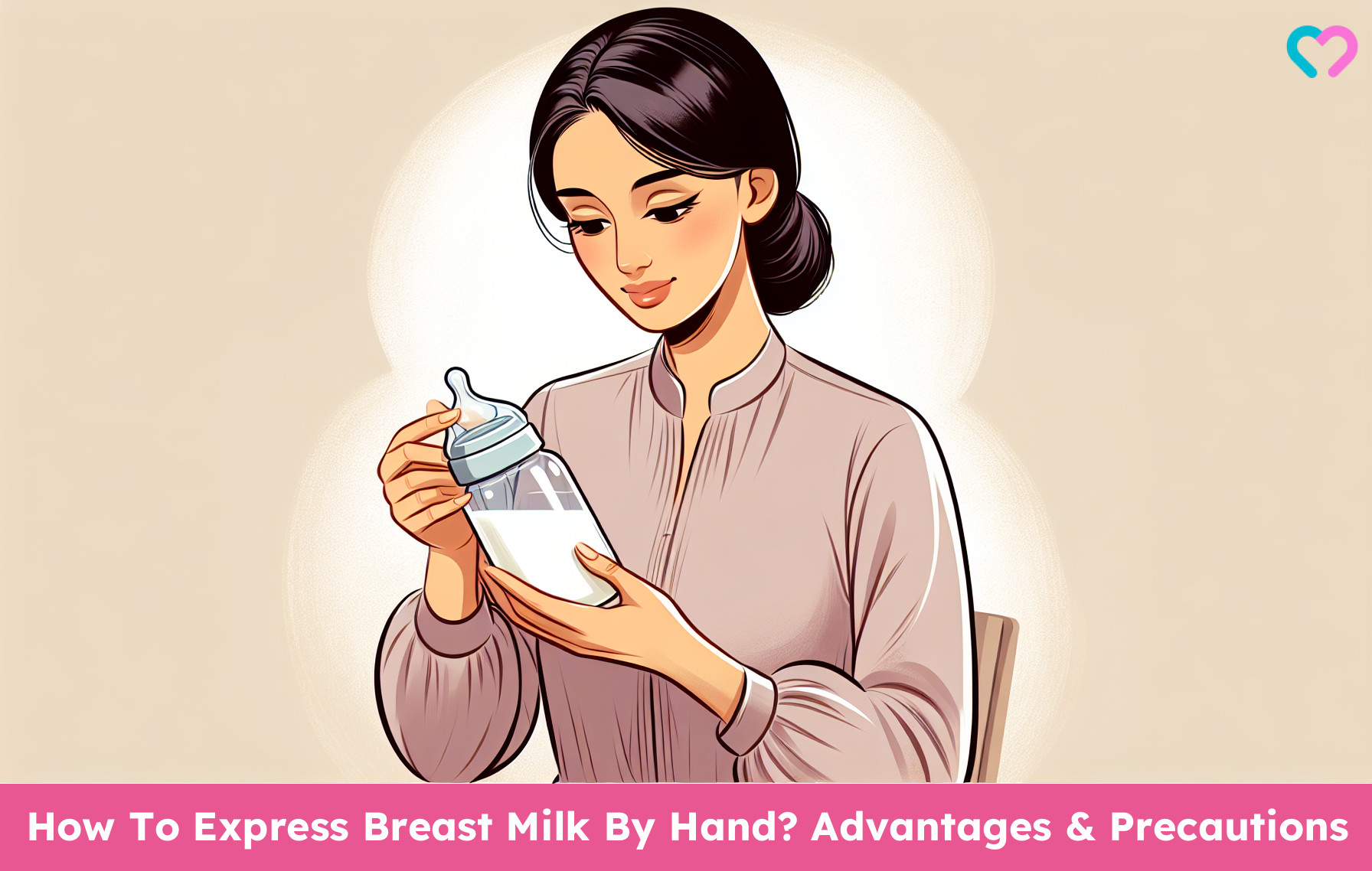 how to express breast milk by hand_illustration