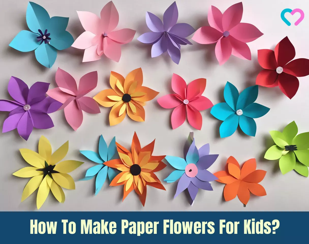 Paper Flower Crafts For Kids_illustration