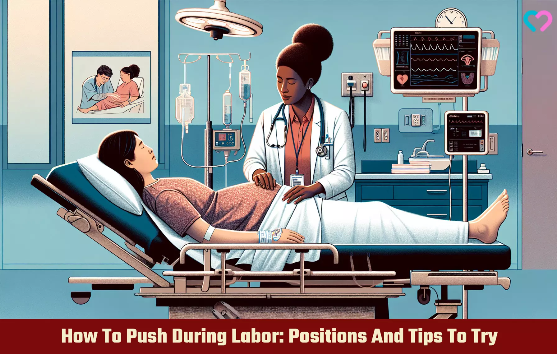 how to push during labor_illustration