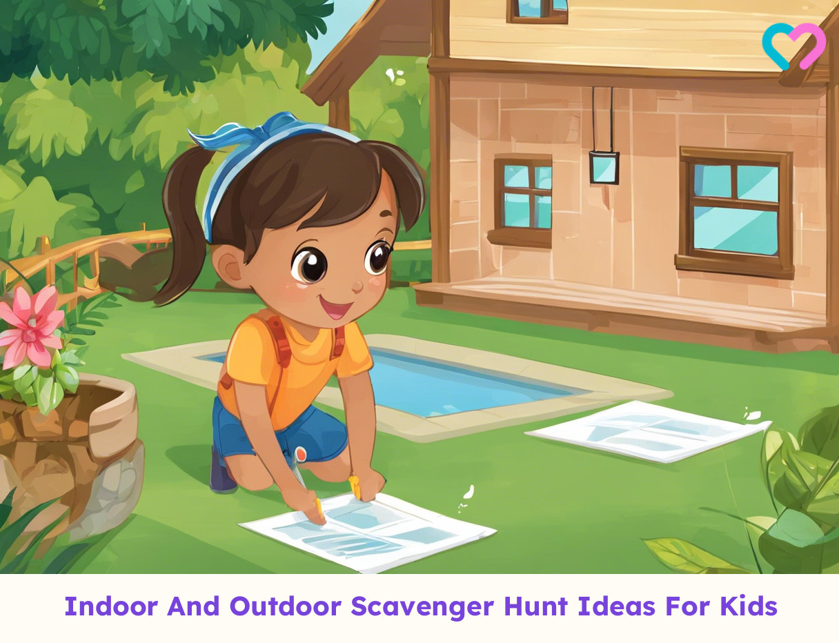 Scavenger Hunt for kids_illustration