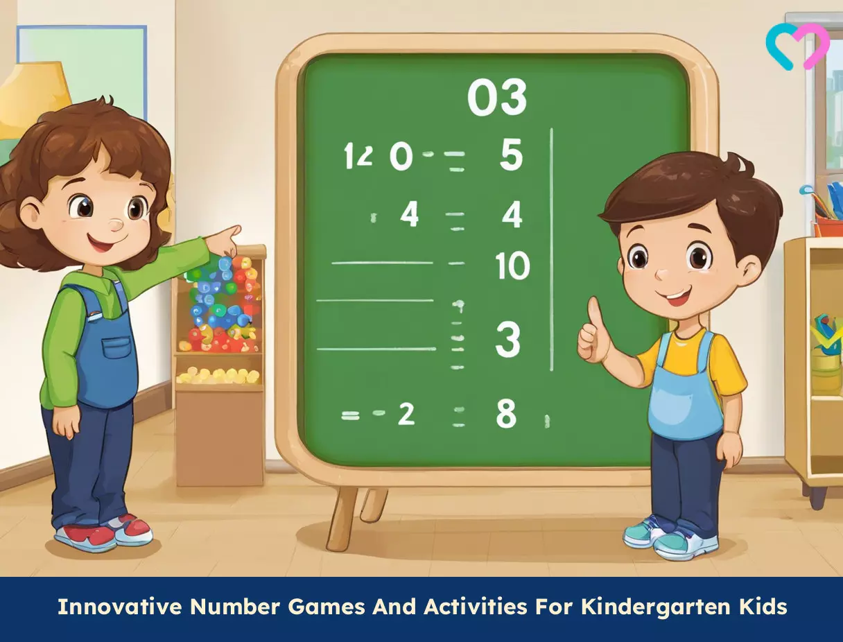 number games for kindergarten kids_illustration
