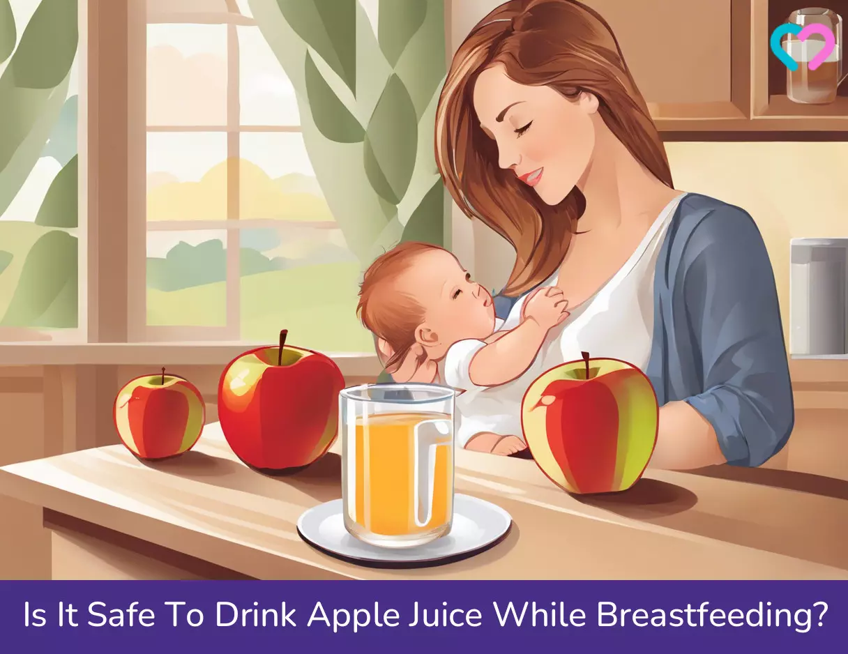 Apple Juice While Breastfeeding_illustration