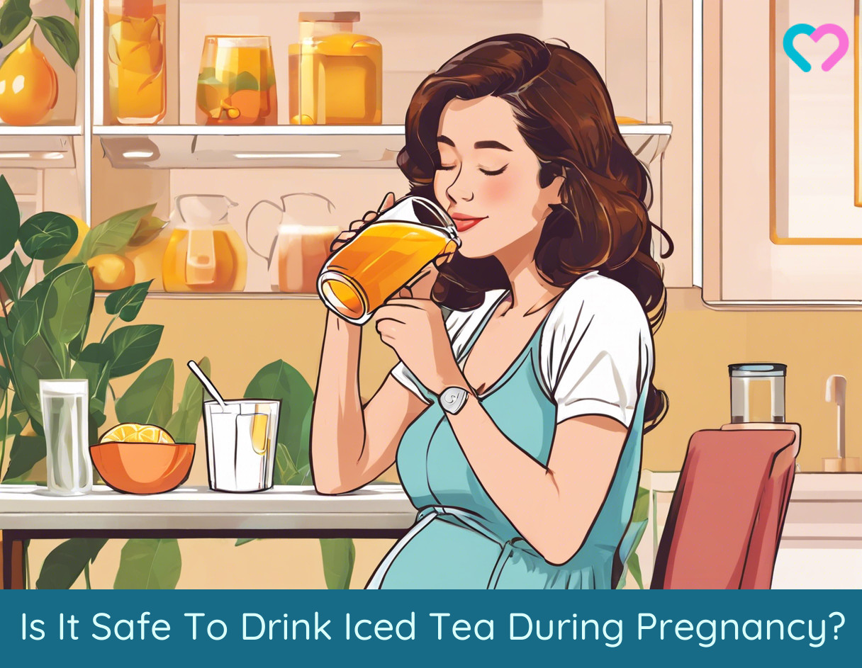 ice tea during pregnancy_illustration