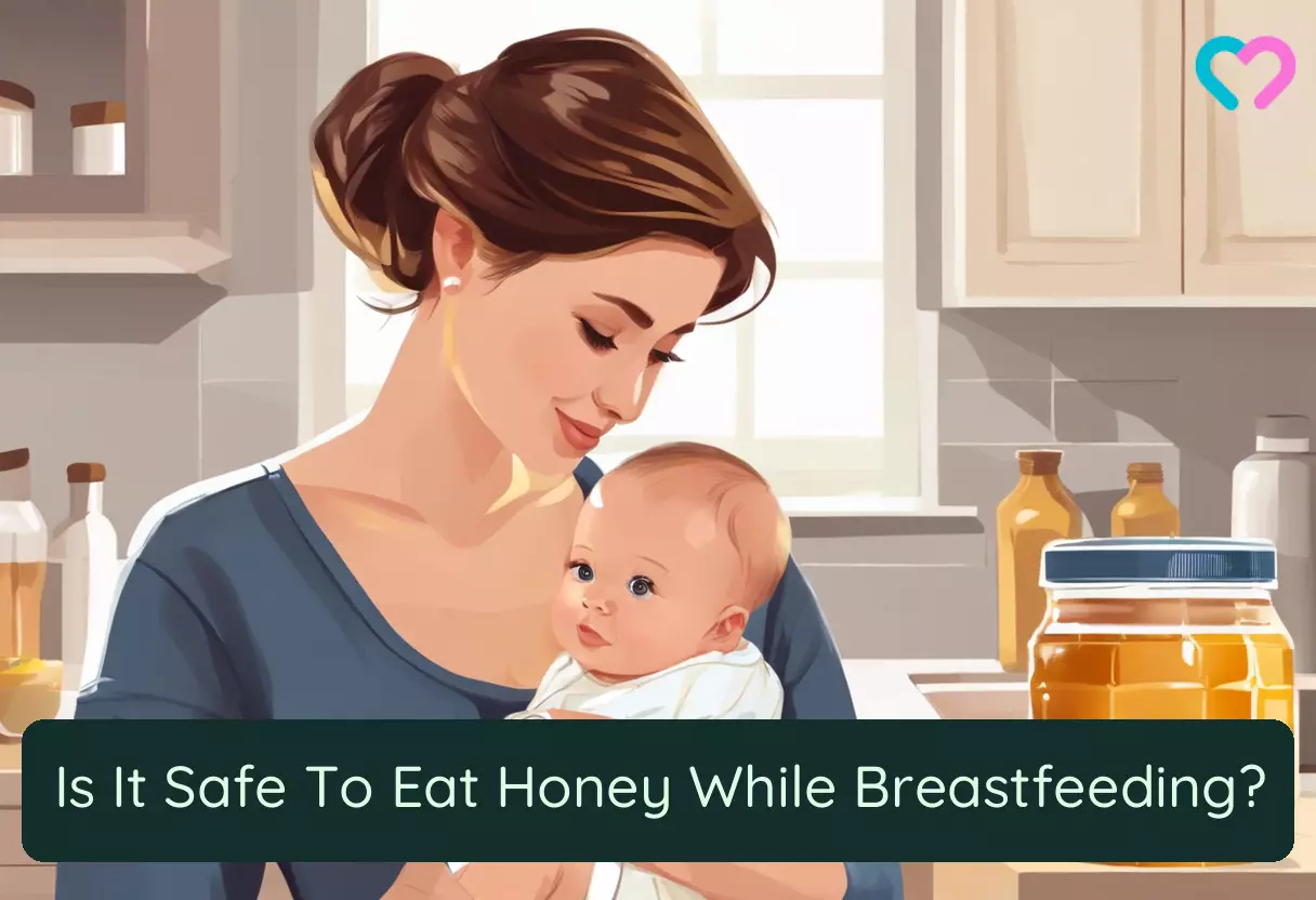honey while breastfeeding_illustration