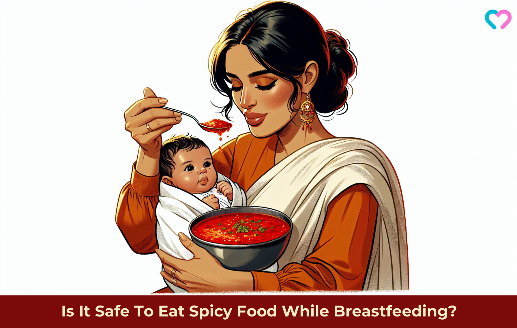 spicy food while breastfeeding_illustration