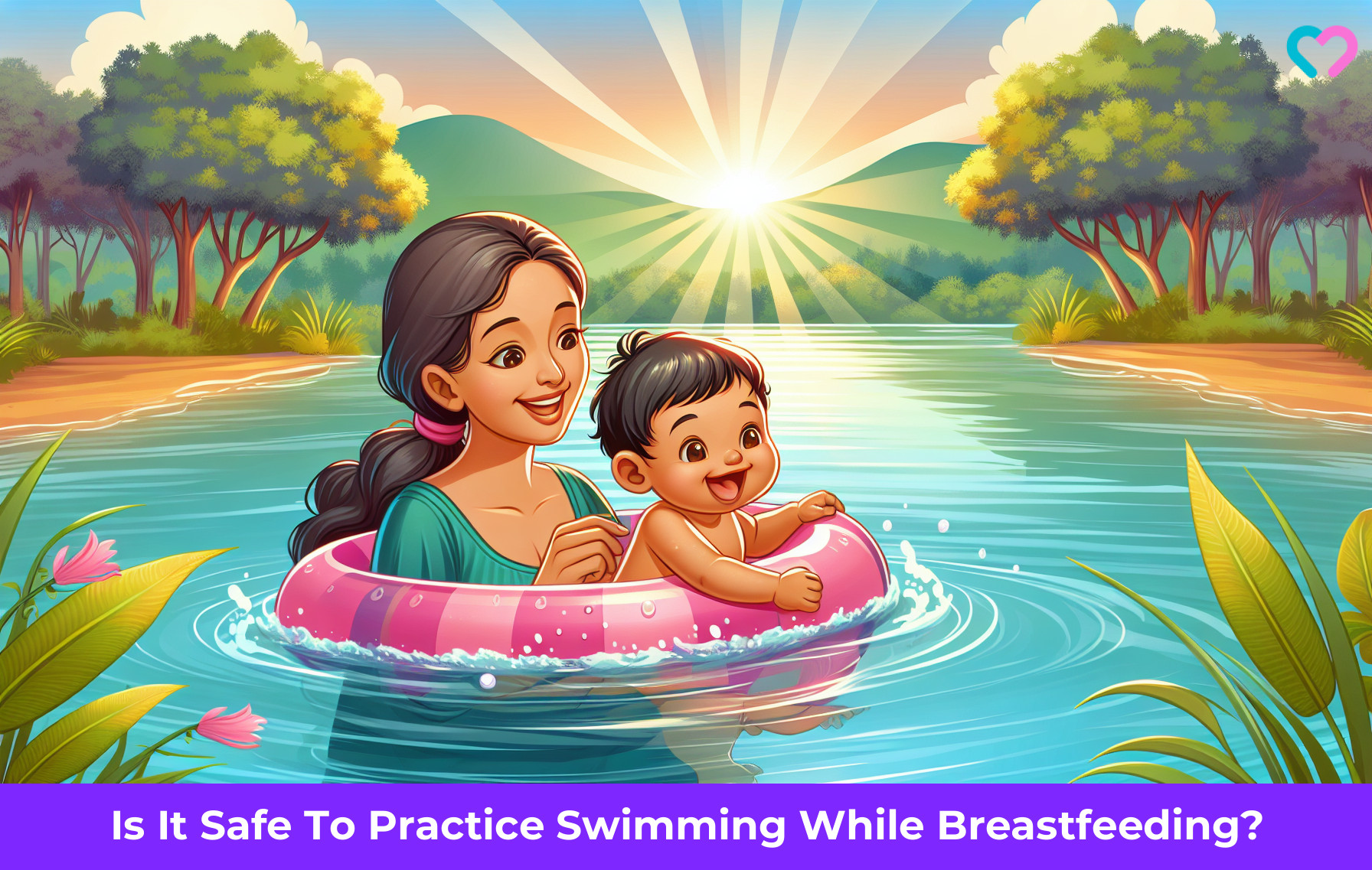 Swim While Breastfeeding_illustration