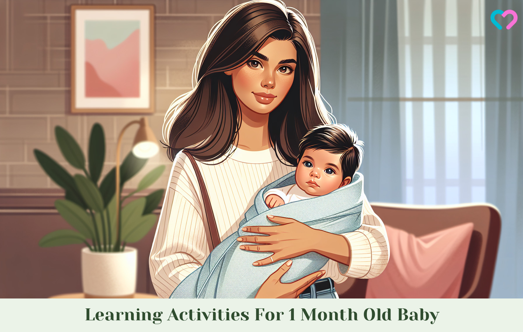 Learning Activities For 1 Month Old Baby_illustration