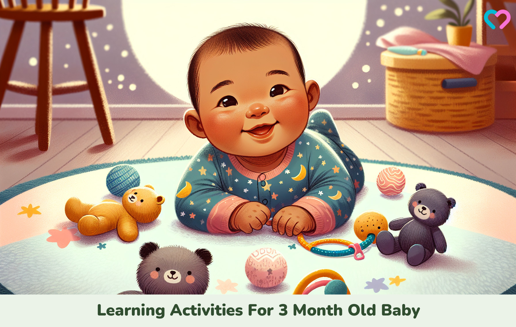 Learning Activities For 3 Month Old Baby_illustration