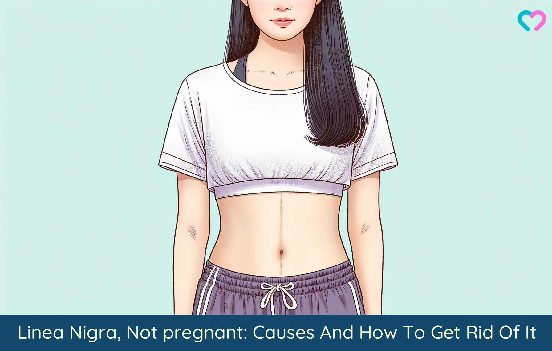 linea nigra without pregnancy_illustration