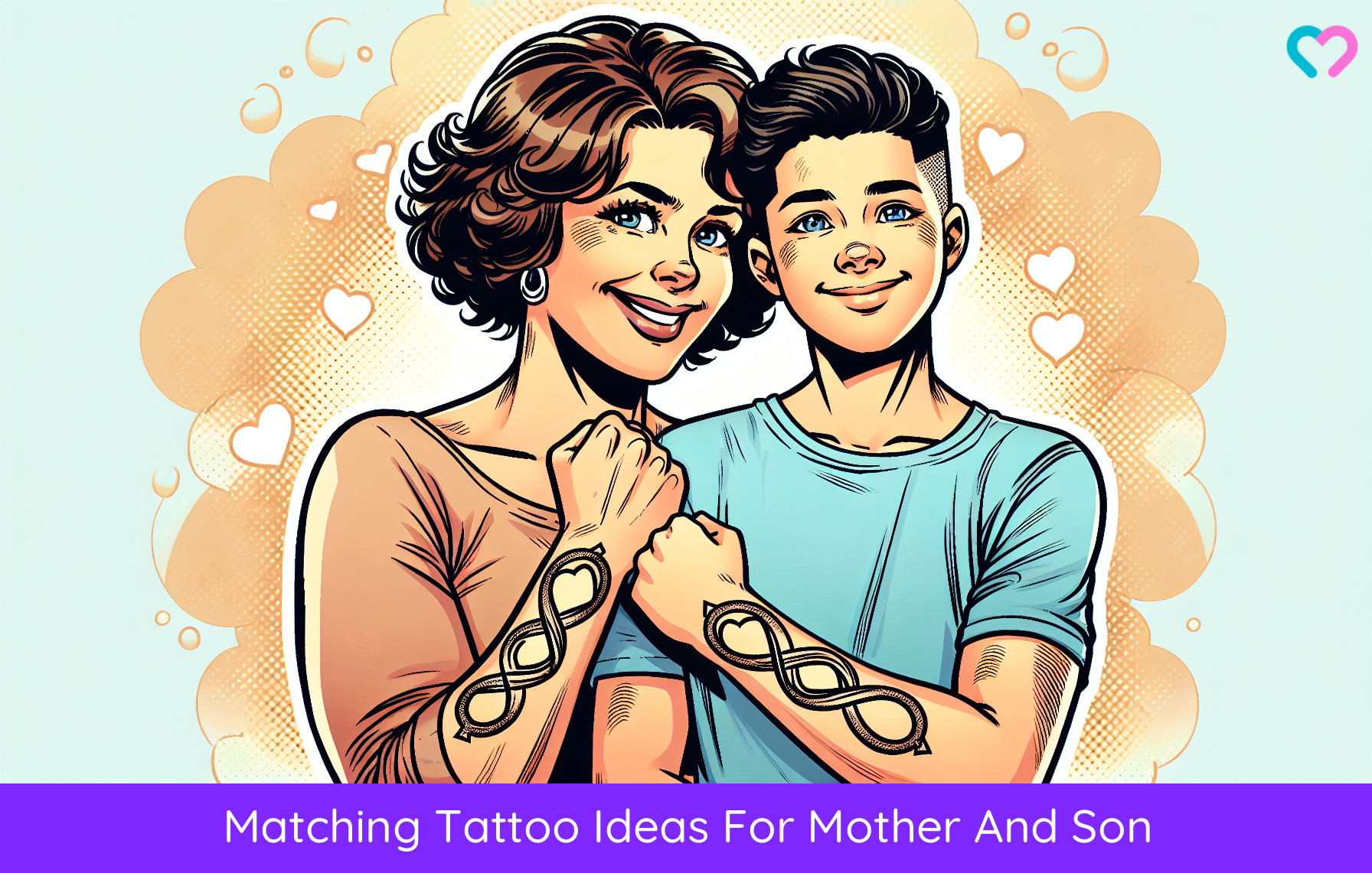 mother son tattoo_illustration