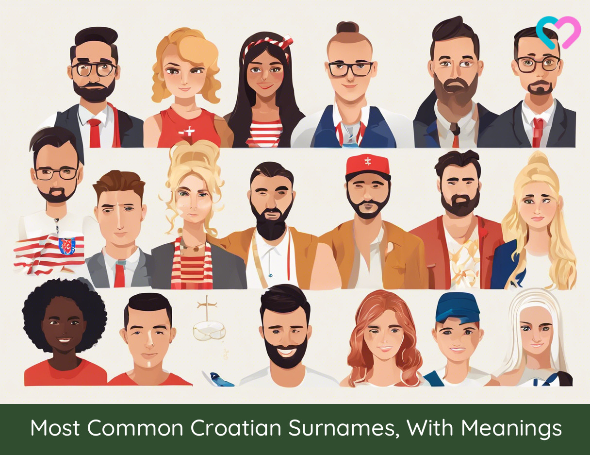 Croatian surnames or last names_illustration