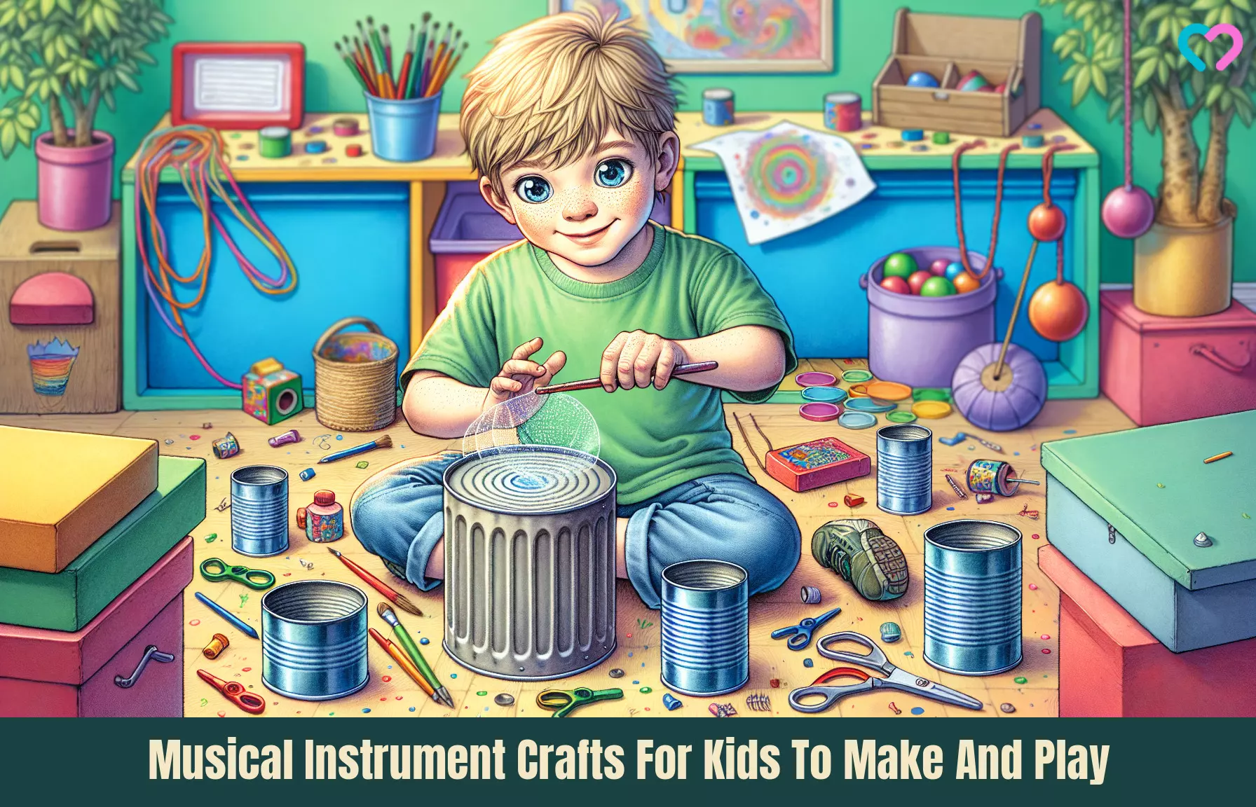 Musical Instrument Crafts For Kids_illustration
