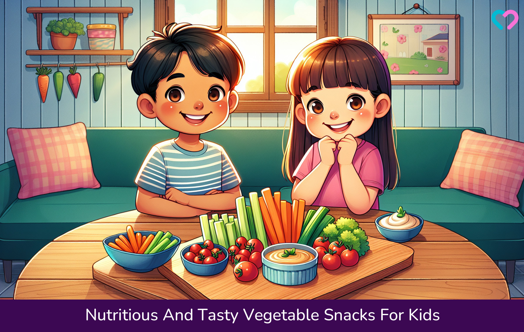 Vegetable Snacks For Kids_illustration