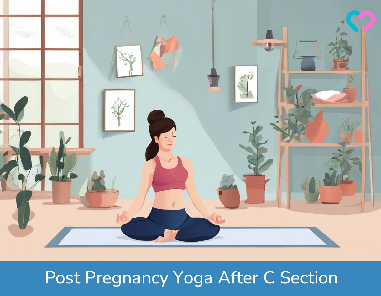 yoga after cesarean section_illustration