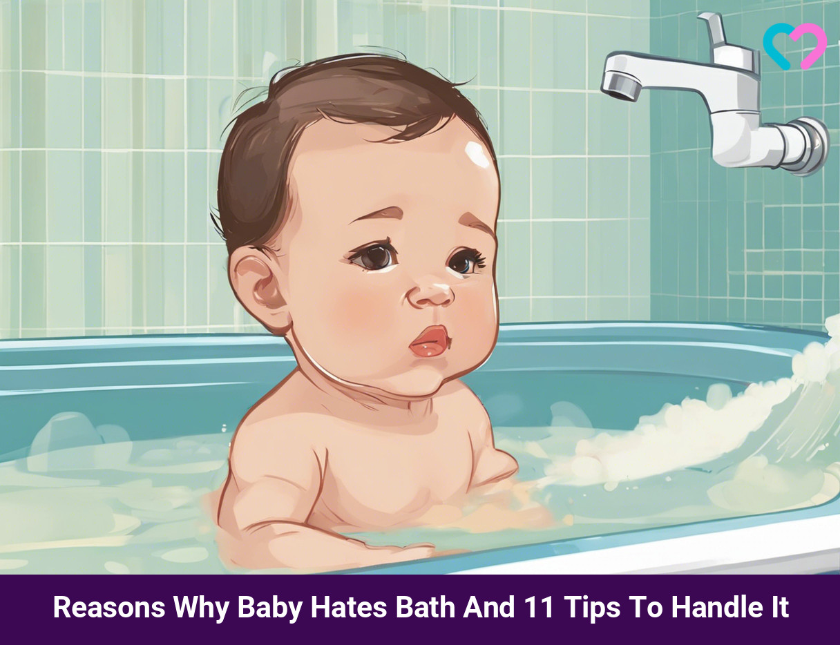 baby hates bath_illustration
