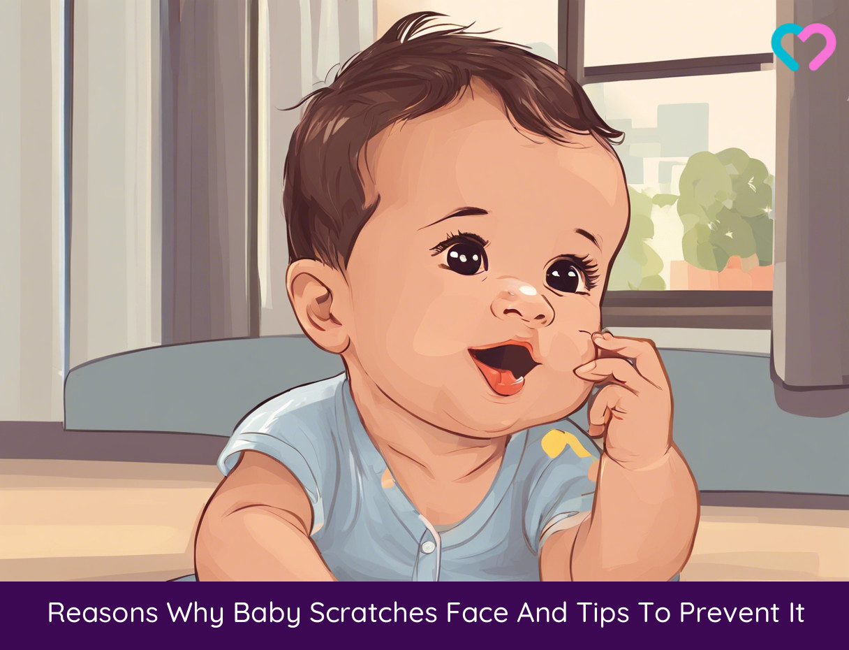 baby scratching face_illustration