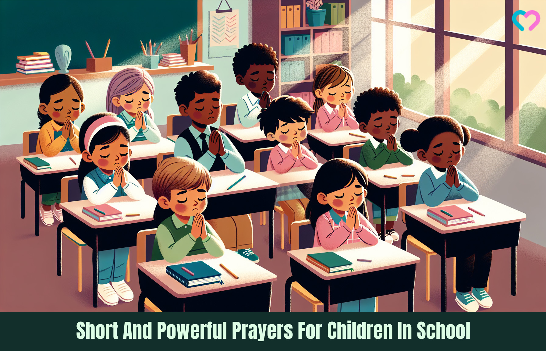 Prayer For Children At School_illustration