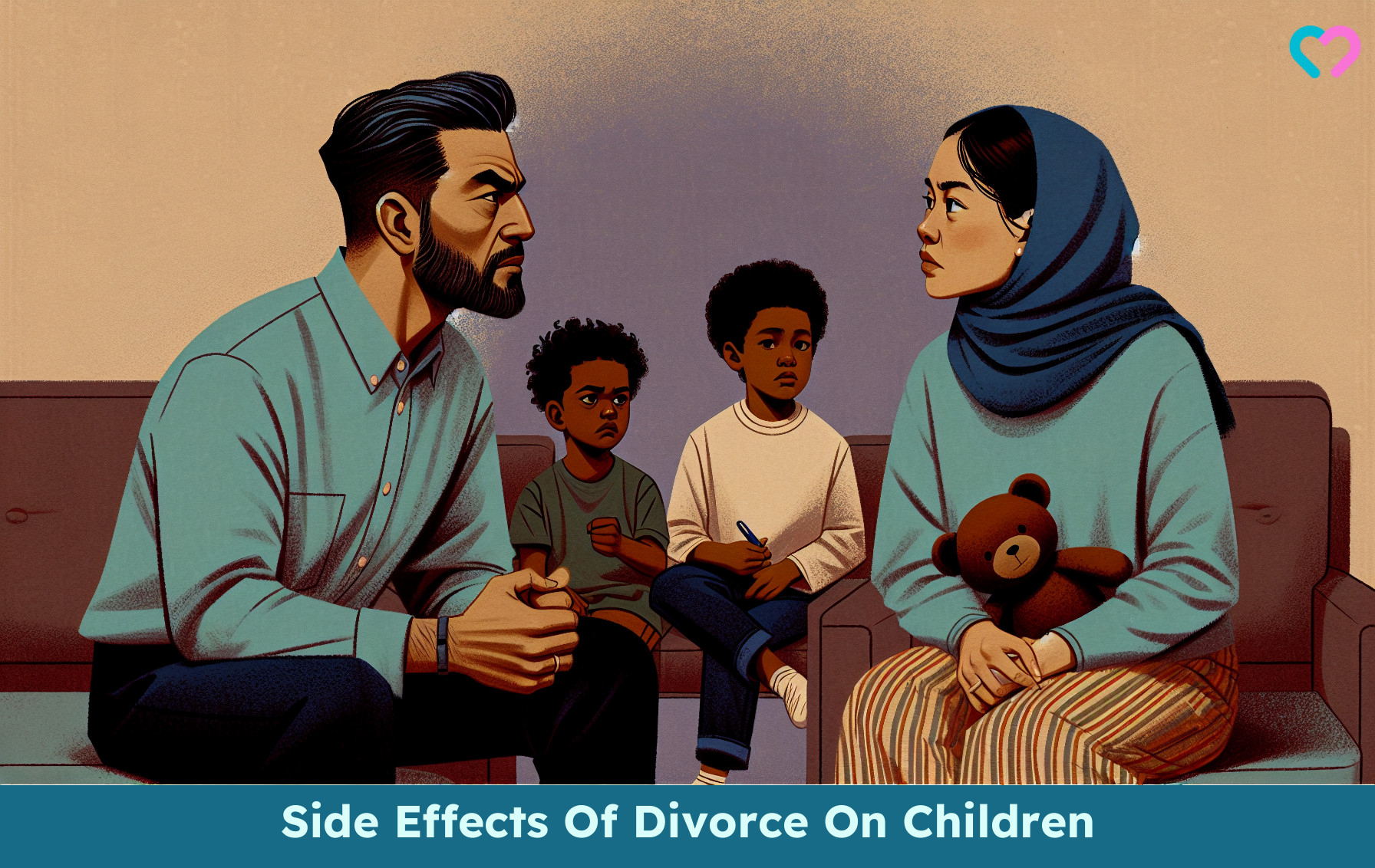 negative effect of divorce on children_illustration