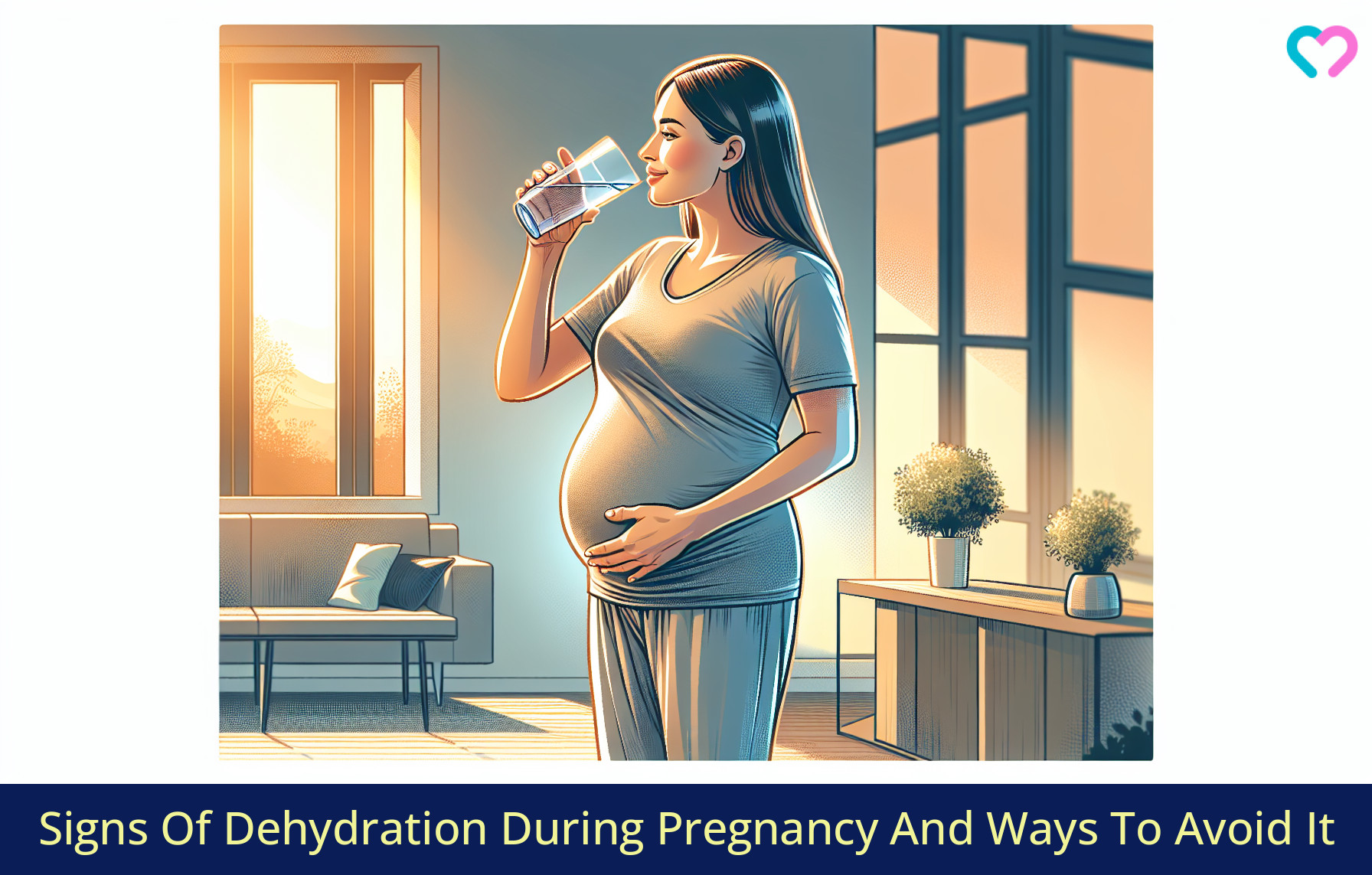 signs of dehydration in pregnancy_illustration