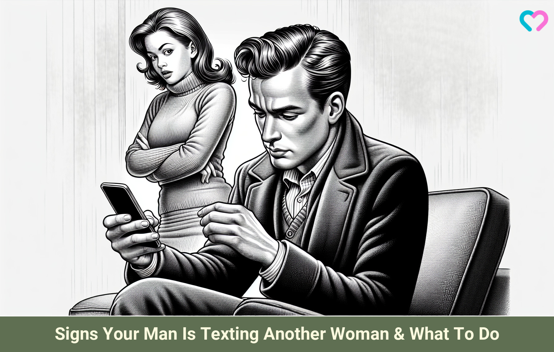 signs your man is texting another woman_illustration