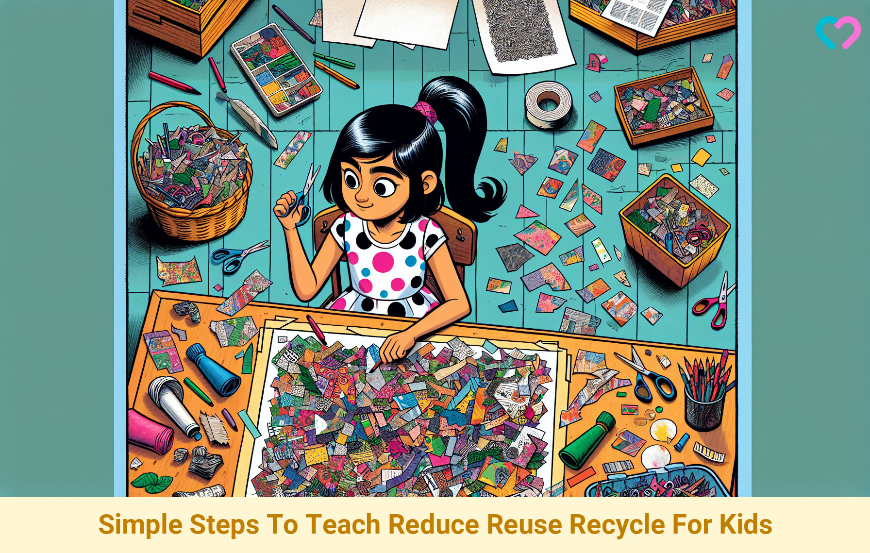 Reduce Reuse Recycle For Kids_illustration