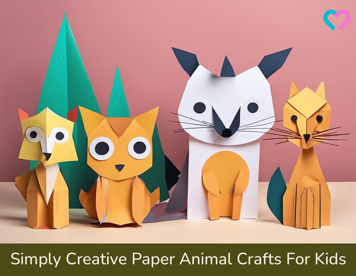 Paper Animal Crafts For Kids_illustration