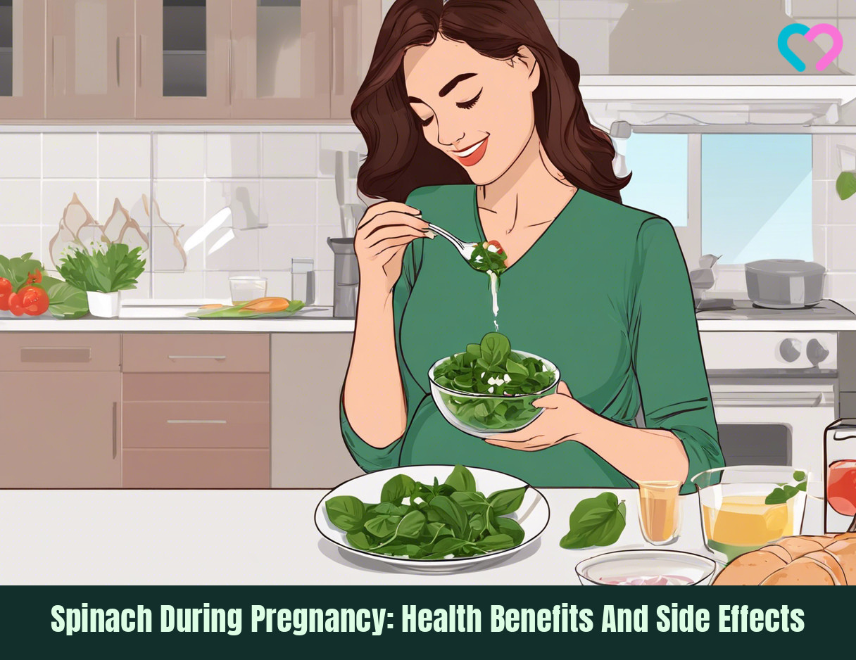 spinach during pregnancy_illustration
