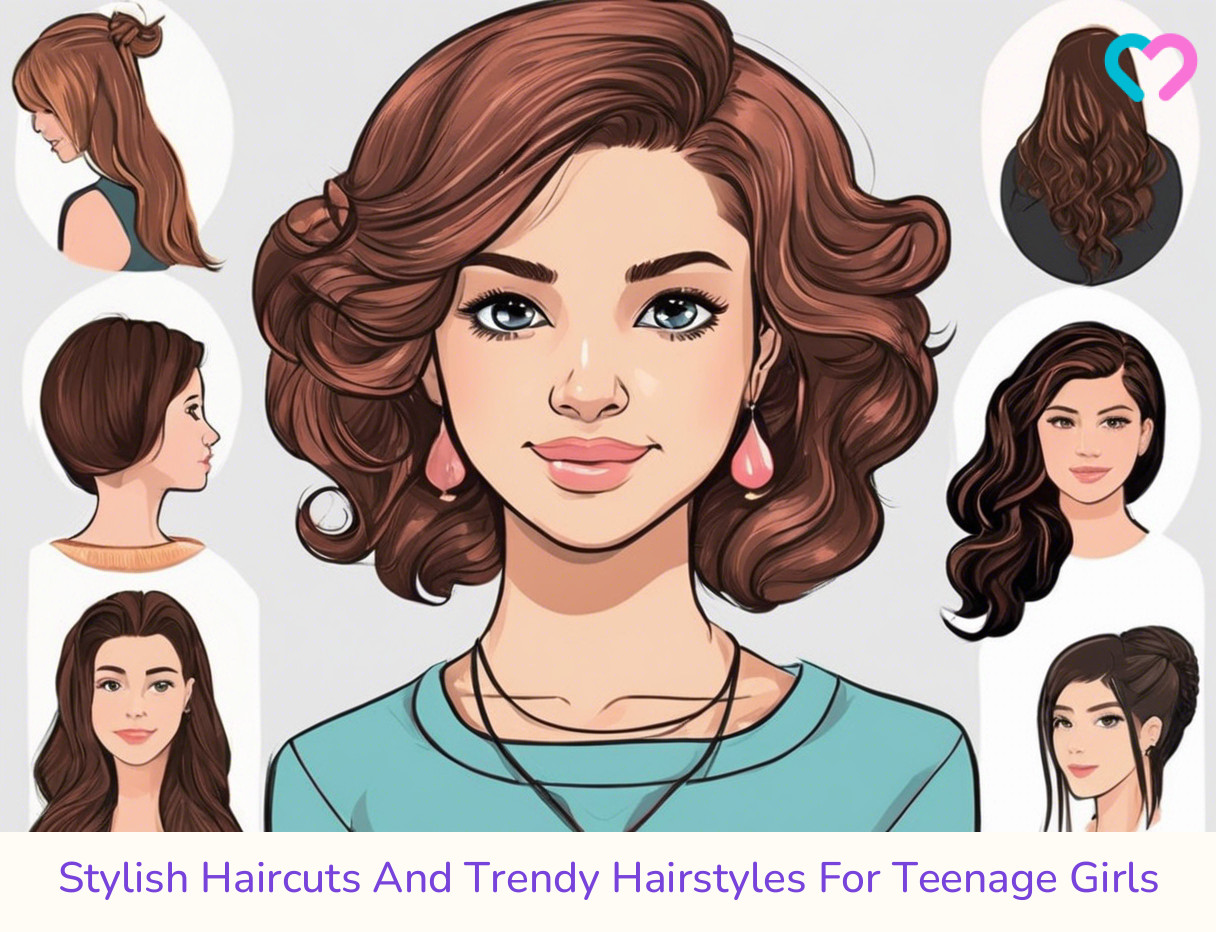 Hairstyles And Haircuts For Teenage Girls_illustration