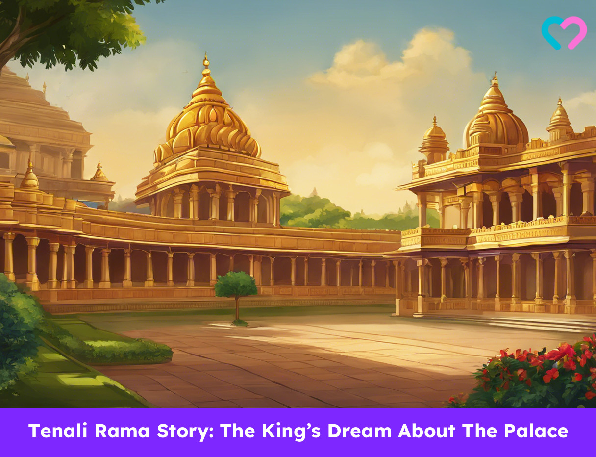 king dream about the palace_illustration
