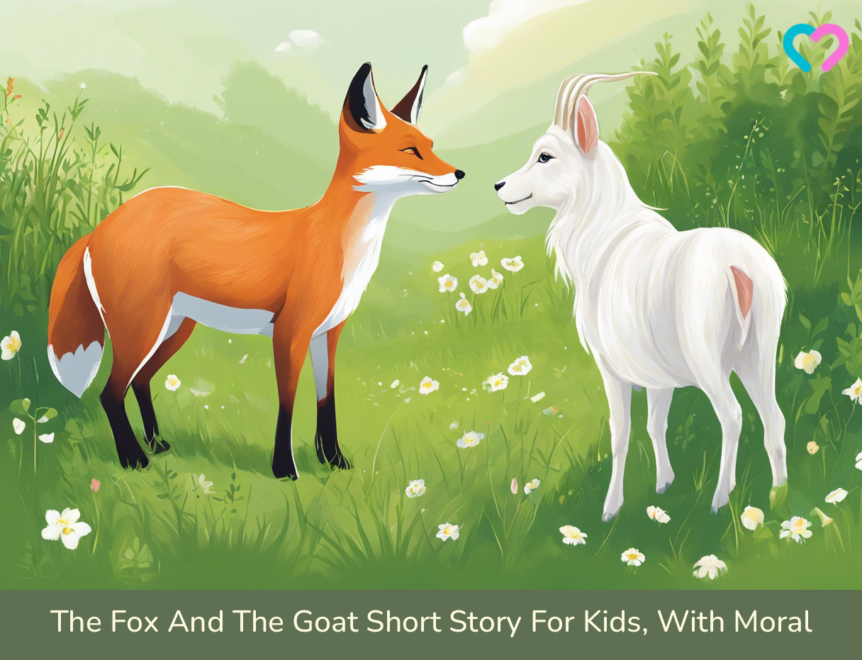 The Fox And The Goat Short Story For Kids, With Moral_illustration