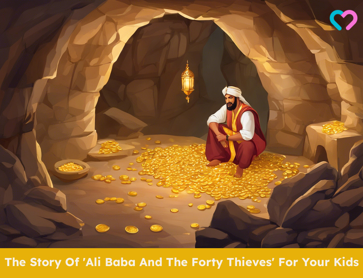 Ali Baba And Forty Thieves Story_illustration