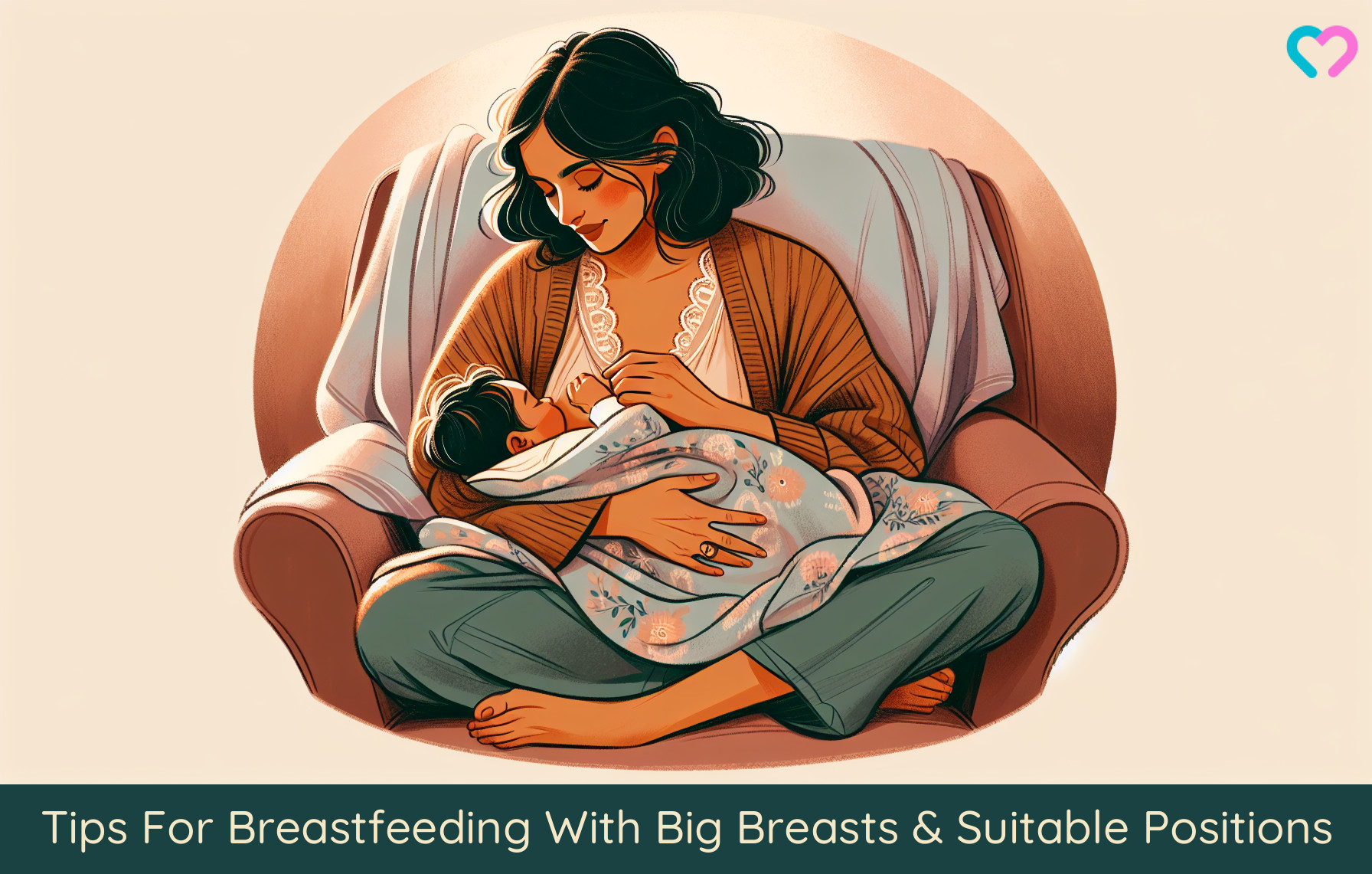 breastfeeding with big breasts_illustration