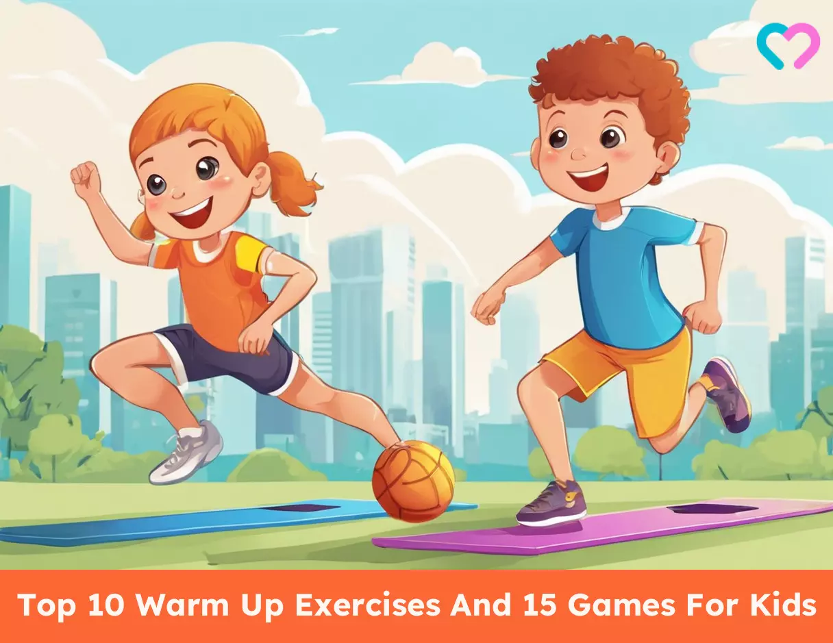 warm up exercises for kids_illustration