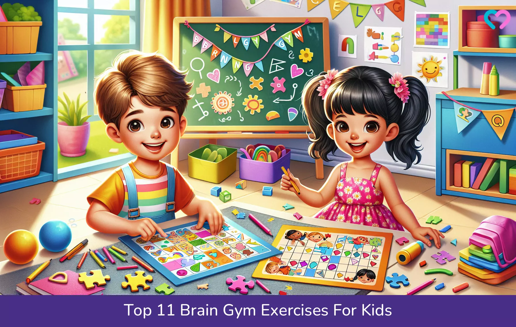 Brain Gym Exercises For Kids_illustration